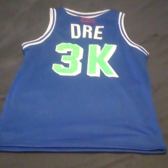 OTIS Gear Andre 3000 Blue/ Slime Green Basketball Jersey. Size S, XL, and XXL - Picture 4 of 7